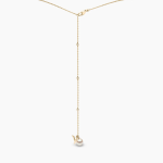 Yoko London - Trend Freshwater Pearl & Diamond Necklace in Rose Gold